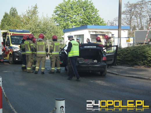 Zderzenie dwóch pojazdów na Zielonogórskiej