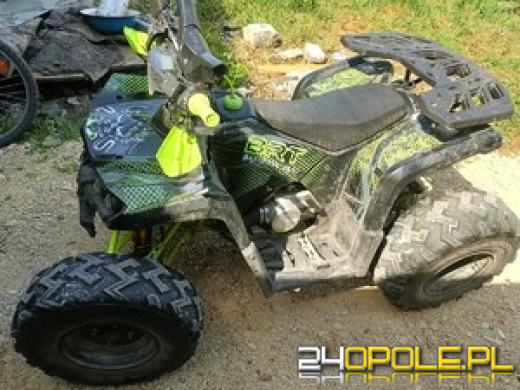  Kompletnie pijani jechali quadem - jazdę zakończyli na betonowym murze