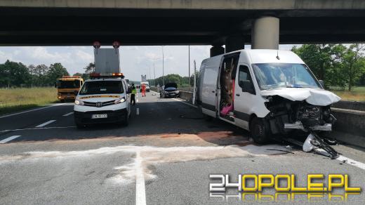 Wypadek na autostradzie A4 w kierunku Wrocławia - droga zablokowana