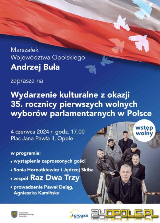 Zespół Raz, Dwa, Trzy zagra dziś za darmo w Opolu