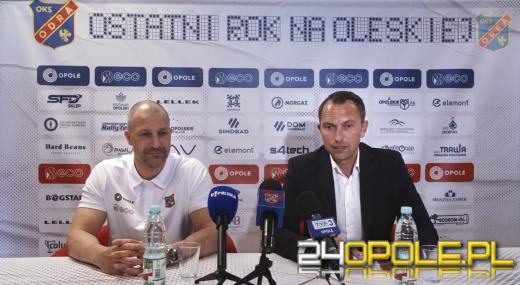 Odra Opole: Pierwsza konferencja prasowa z nowym trenerem