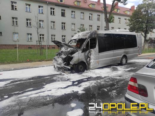 Pożar autobusu przewożącego 22 dzieci