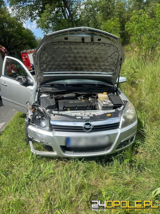 Zderzenie motocykla z samochodem osobowym