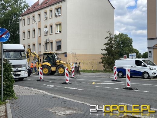 Ulica Wrocławska w trakcie remontu. Wjazd do miasta może potrwać nieco dłużej