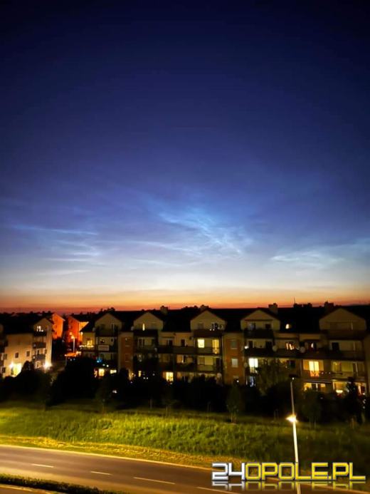 Obłoki srebrzyste rozświetliły opolskie niebo