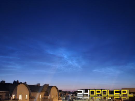 Obłoki srebrzyste rozświetliły opolskie niebo