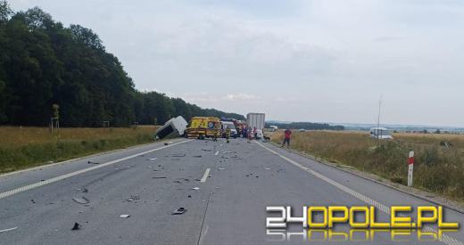 Wypadek śmiertelny na DK46. Droga zablokowana