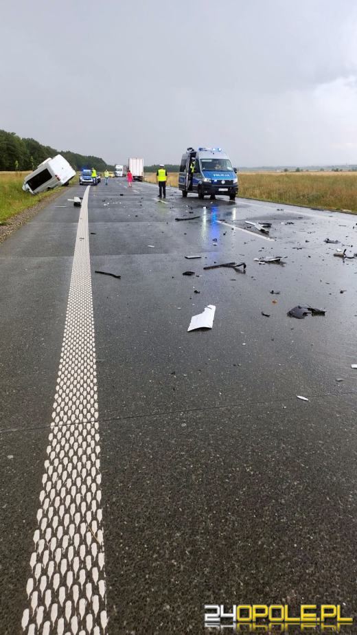 Wypadek śmiertelny na DK46. Droga zablokowana