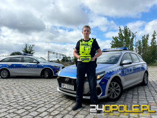 Czujny nawet po służbie. Bohaterska postawa Policjanta z Namysłowa