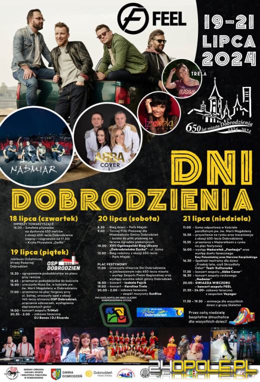 W Dobrodzieniu od dziś do niedzieli trwa święto miasta - 650-lecie Dobrodzienia