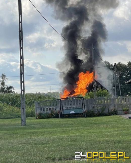  Pożar w Starym Koźlu. Spłonął dobytek mieszkańców jednej z rodzin