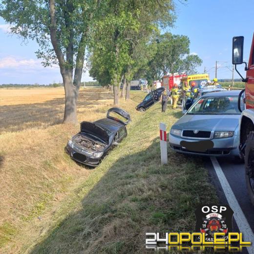 Kolizja na DK-42. Kierująca zasnęła za kierownicą 