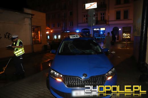 Wypadek w centrum Opola: Kierująca taksówką potrąciła pieszego