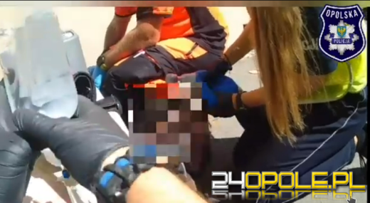 Szybka reakcja świadka i funkcjonariuszy uratowała życie starszego mężczyzny (WIDEO)