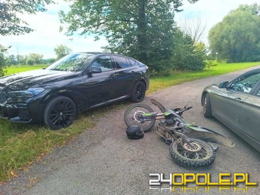  Nastolatek próbował uciec kradzionym motocyklem (WIDEO)