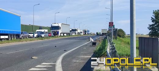 Zderzenie TIRa i dwóch osobówek. Obwodnica Opola przykorkowana