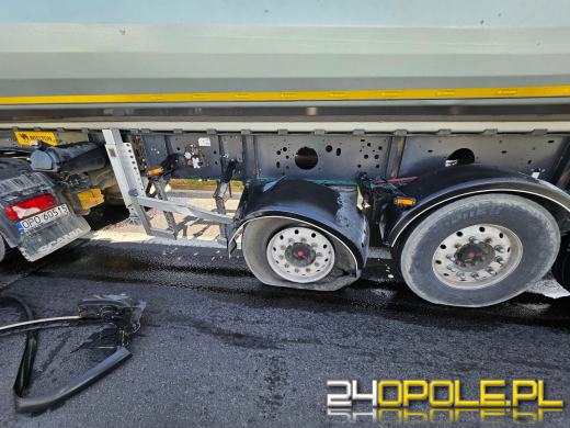 Zderzenie TIRa i dwóch osobówek. Obwodnica Opola przykorkowana