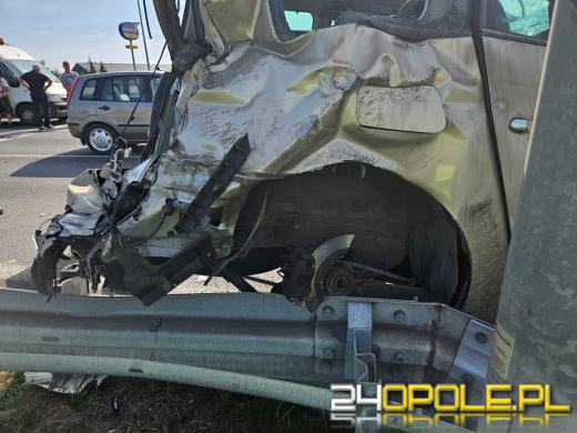 Zderzenie TIRa i dwóch osobówek. Obwodnica Opola przykorkowana