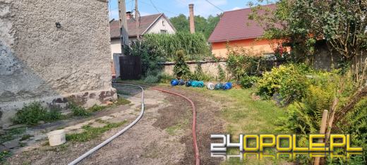 Pożar budynku w Racławicach Śląskich