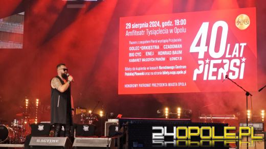40-lecie zespołu PIERSI w opolskim amfiteatrze 