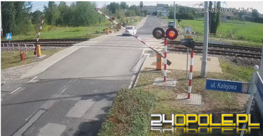  Chwila grozy na przejeździe kolejowym (publikujemy nagranie ku przestrodze)