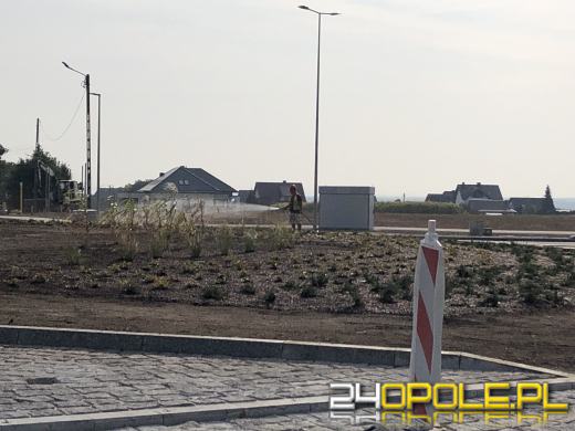 Budowa ronda w Zimnicach Małych na ostatniej prostej (WIDEO)