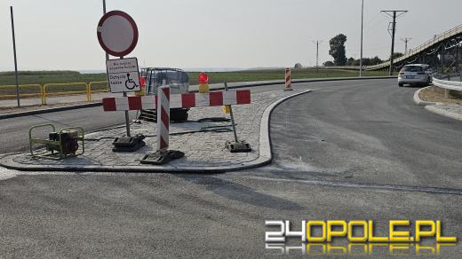 Budowa ronda w Zimnicach Małych na ostatniej prostej (WIDEO)