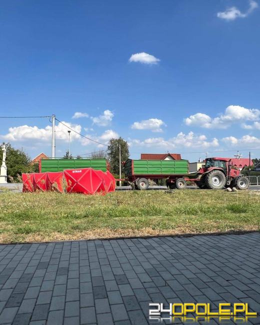 Ciągnik rolniczy śmiertelnie potrącił pieszego