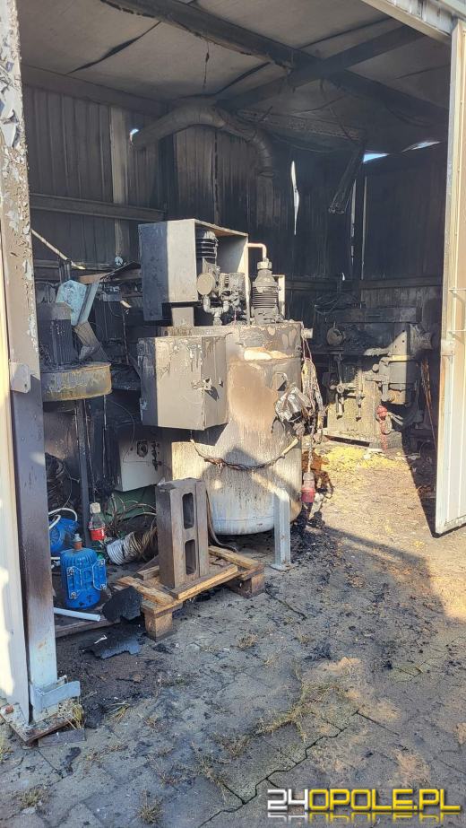 Pożar w stolarni w Odrowążu. Szybka akcja strażaków 