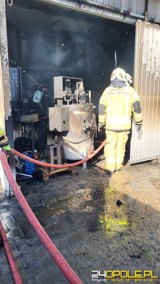 Pożar w stolarni w Odrowążu. Szybka akcja strażaków 