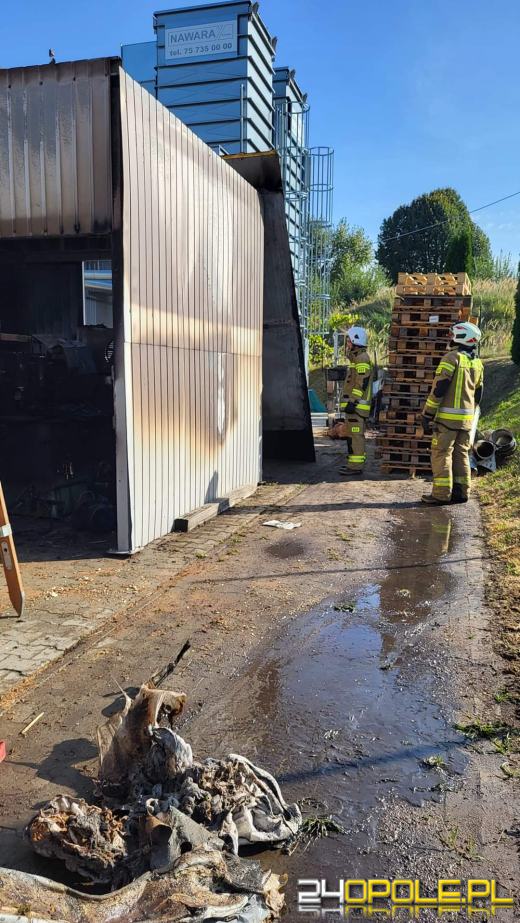 Pożar w stolarni w Odrowążu. Szybka akcja strażaków 