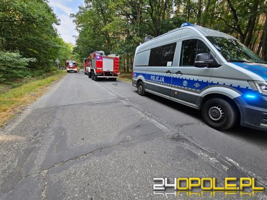 Dachowanie na DW463 między Antoniowem a Dylakami- kierowca nietrzeźwy