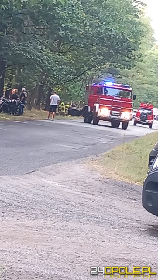 Dachowanie na DW463 między Antoniowem a Dylakami- kierowca nietrzeźwy