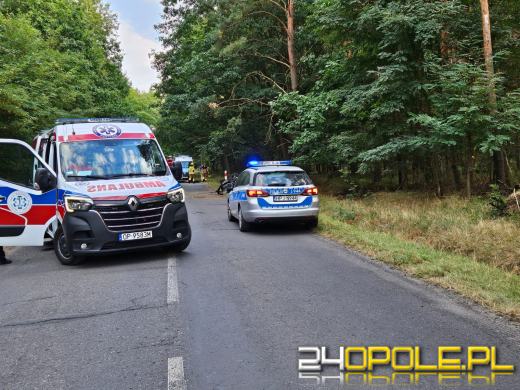 Dachowanie na DW463 między Antoniowem a Dylakami- kierowca nietrzeźwy