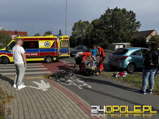 Wypadek na Pużaka: 75-letni rowerzysta potrącony przez samochód 