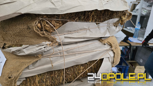 Policja z Lewina Brzeskiego z KAS zarekwirowali 2 tony tytoniu