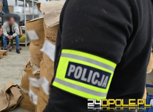 Policja z Lewina Brzeskiego z KAS zarekwirowali 2 tony tytoniu