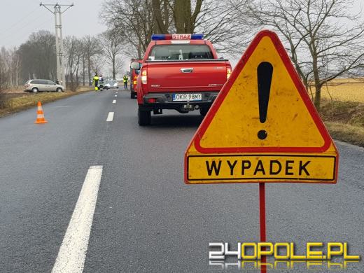 Wypadek na drodze krajowej 39 w Nowym Świecie - droga zablokowana 