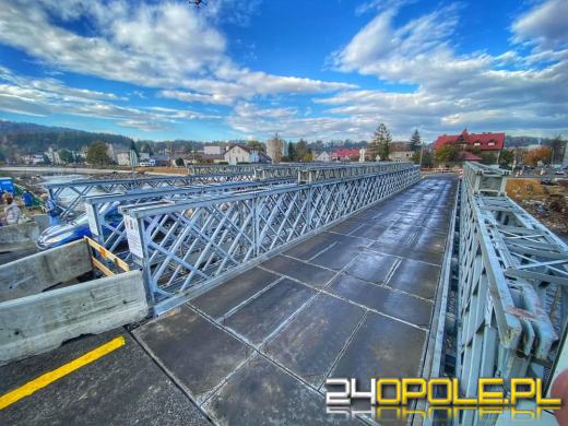 Tymczasowy most w Głuchołazach ponownie otwarty dla kierowców! (WIDEO)