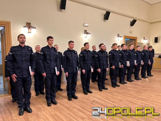 Szeregi opolskiej Policji zasiliło 22 nowych funkcjonariuszy