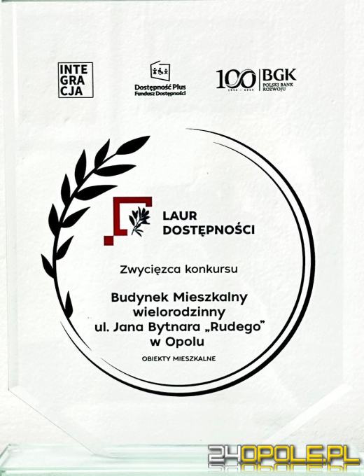 Główna nagroda dla jednego z opolskich bloków. Laur dostępności przyjechał do Opola