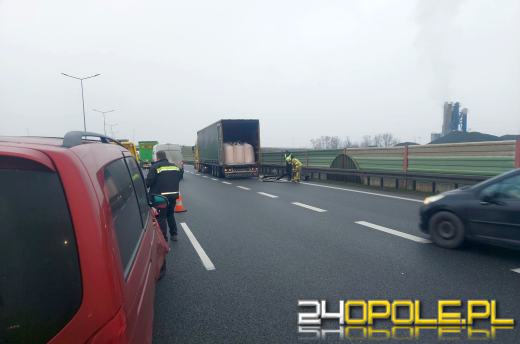 Zderzenie trzech pojazdów na A4 pod Dąbrówką Górną