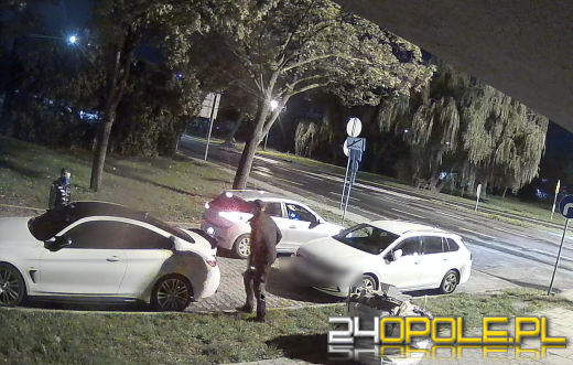 Wizerunek podejrzewanego o zniszczenie mienia - nagranie z monitoringu