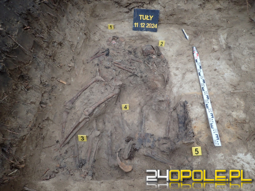 Ekshumacja żołnierzy niemieckich na cmentarzu w Tułach