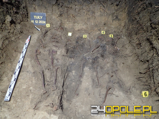 Ekshumacja żołnierzy niemieckich na cmentarzu w Tułach