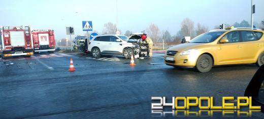 Kolizja na skrzyżowaniu ulic Częstochowskiej i obwodnicy Opola