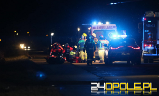 Izbicko: Zderzenie osobówki ze skuterem. Mężczyzny nie udało się uratować (AKTUALIZACJA)