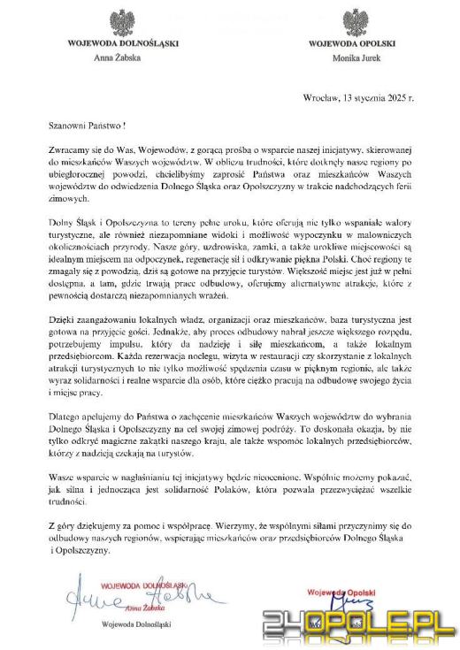 Wojewoda Opolska zaprasza turystów z całej Polski na Opolszczyznę