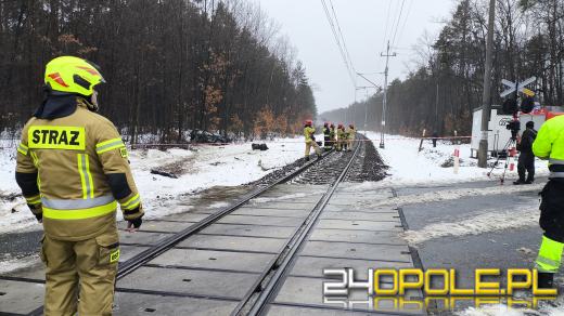 Zderzenie pociągu z samochodem w Nowej Schodni (AKTUALIZACJA)