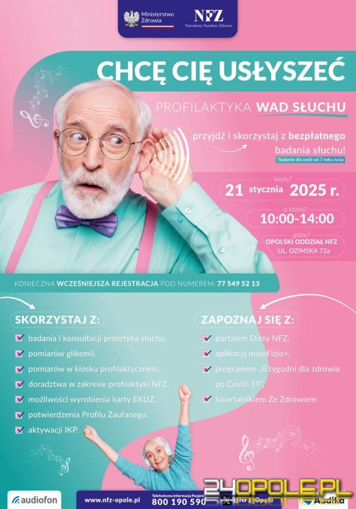Możesz zbadać słuch za darmo. NFZ zaprasza na Dzień Otwarty